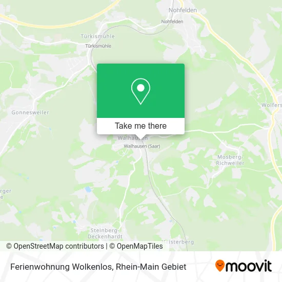 Карта Ferienwohnung Wolkenlos