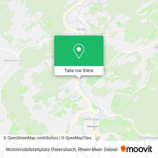 Карта Wohnmobilstellplatz Patersbach