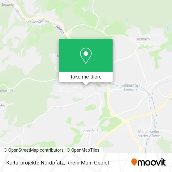 Карта Kulturprojekte Nordpfalz