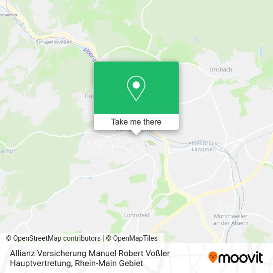 Карта Allianz Versicherung Manuel Robert Voßler Hauptvertretung