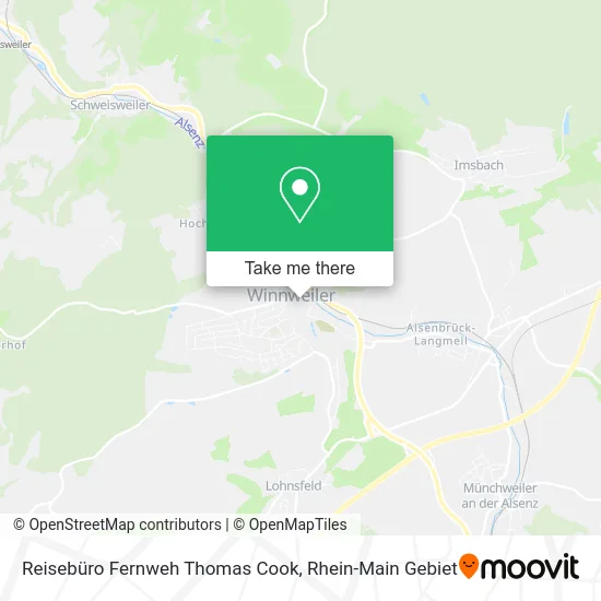 Карта Reisebüro Fernweh Thomas Cook
