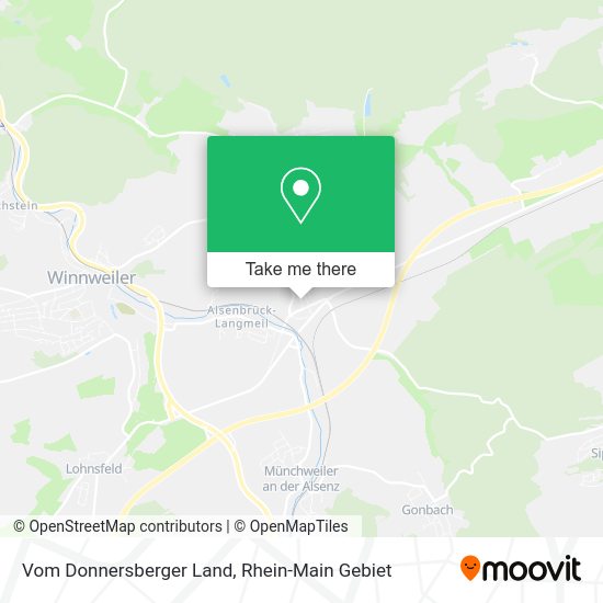 Карта Vom Donnersberger Land