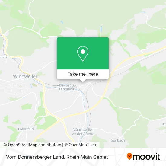 Карта Vom Donnersberger Land