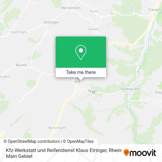 Карта Kfz-Werkstatt und Reifendienst Klaus Etringer