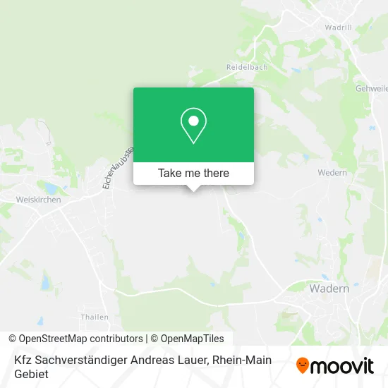 Карта Kfz Sachverständiger Andreas Lauer