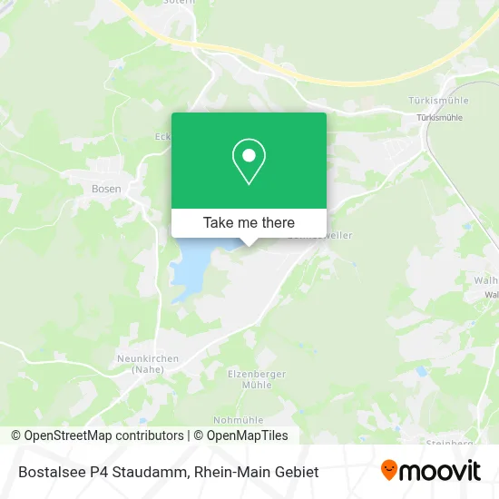 Bostalsee P4 Staudamm map