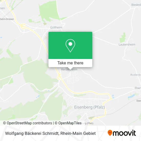 Карта Wolfgang Bäckerei Schmidt