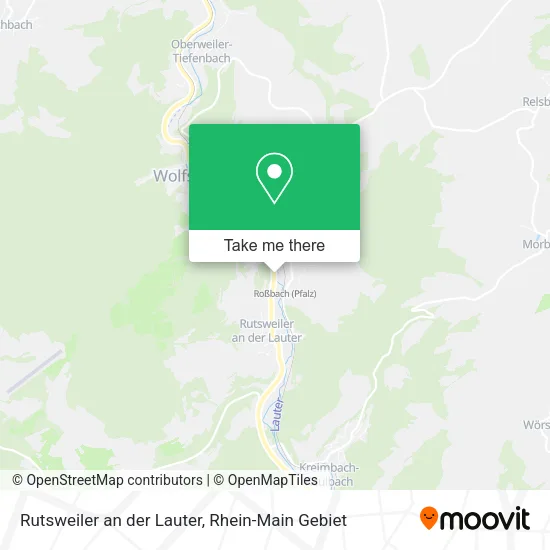 Карта Rutsweiler an der Lauter