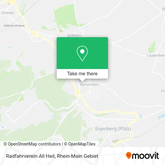 Карта Radfahrverein All Heil