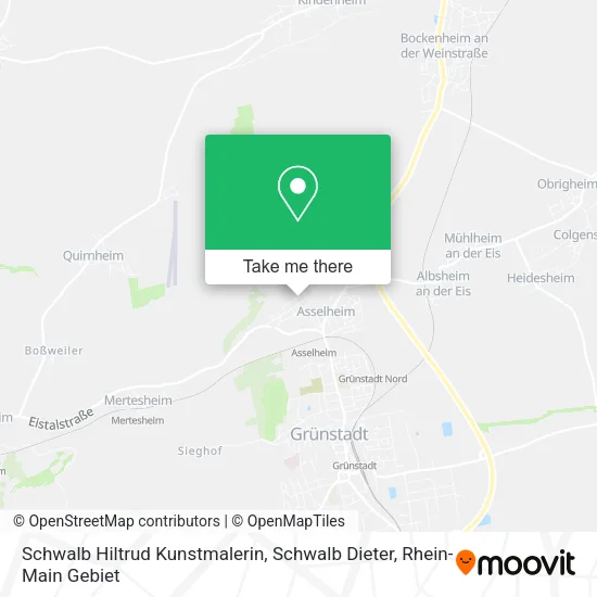 Карта Schwalb Hiltrud Kunstmalerin, Schwalb Dieter