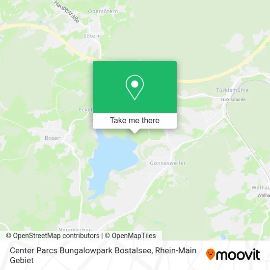 Карта Center Parcs Bungalowpark Bostalsee