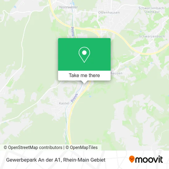 Карта Gewerbepark An der A1