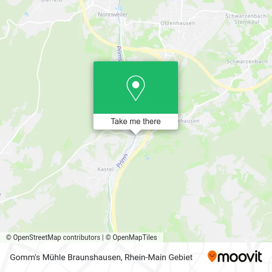 Gomm's Mühle Braunshausen map