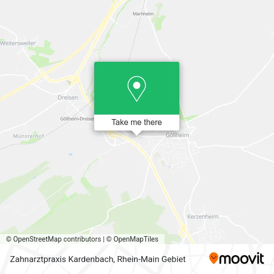 Карта Zahnarztpraxis Kardenbach