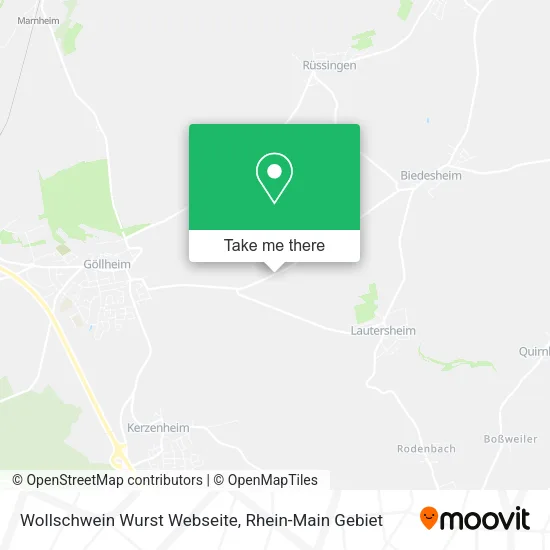 Карта Wollschwein Wurst Webseite