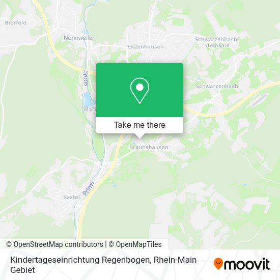 Карта Kindertageseinrichtung Regenbogen