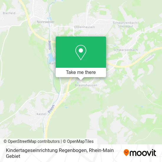 Карта Kindertageseinrichtung Regenbogen