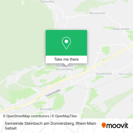 Карта Gemeinde Steinbach am Donnersberg