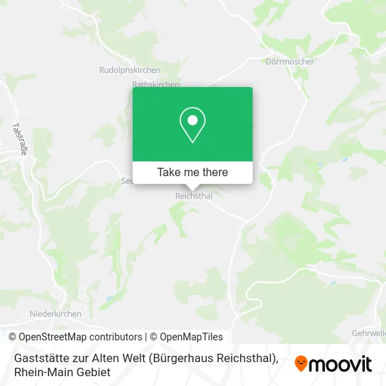 Карта Gaststätte zur Alten Welt (Bürgerhaus Reichsthal)