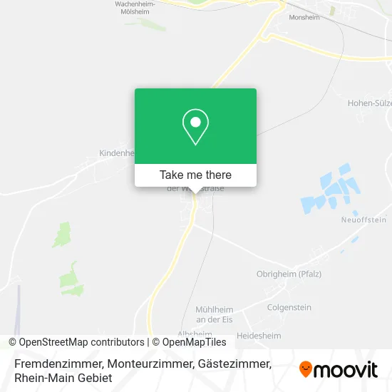 Карта Fremdenzimmer, Monteurzimmer, Gästezimmer