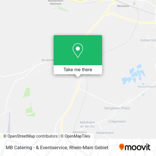 Карта MB Catering - & Eventservice