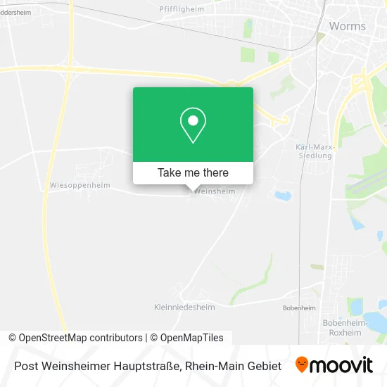 Карта Post Weinsheimer Hauptstraße