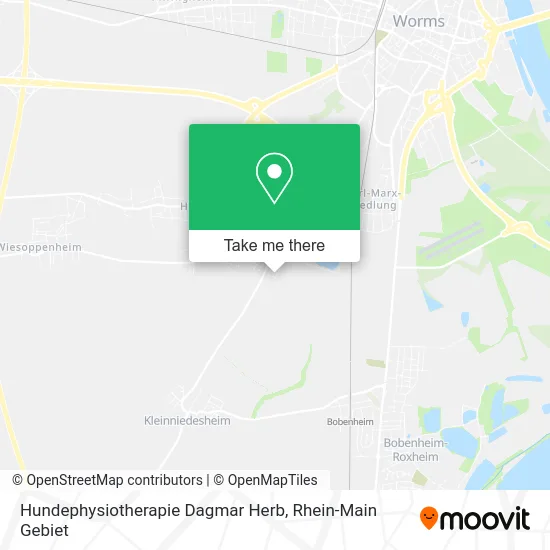 Карта Hundephysiotherapie Dagmar Herb