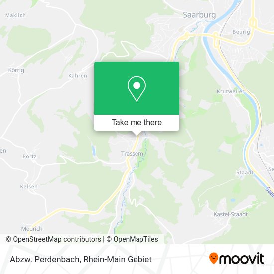 Карта Abzw. Perdenbach