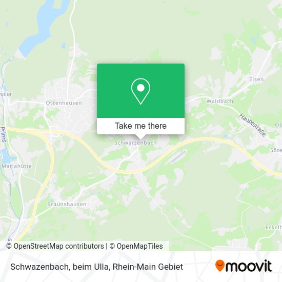 Карта Schwazenbach, beim Ulla