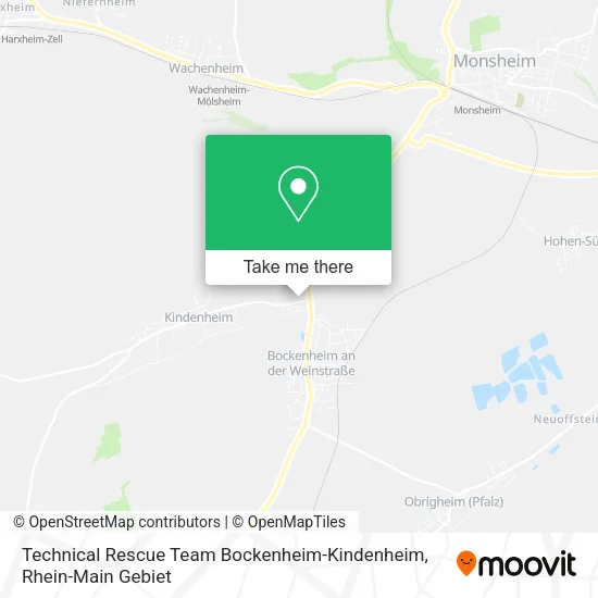 Карта Technical Rescue Team Bockenheim-Kindenheim