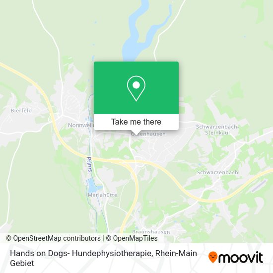 Карта Hands on Dogs- Hundephysiotherapie