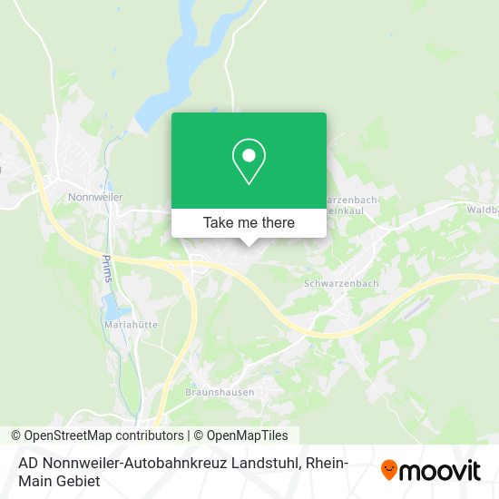 Карта AD Nonnweiler-Autobahnkreuz Landstuhl