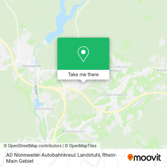 Карта AD Nonnweiler-Autobahnkreuz Landstuhl