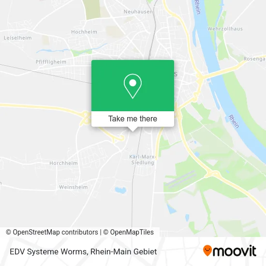 EDV Systeme Worms map