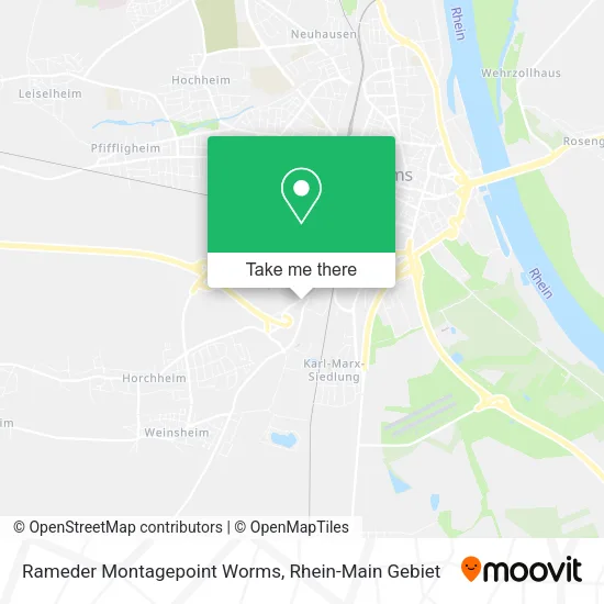 Карта Rameder Montagepoint Worms