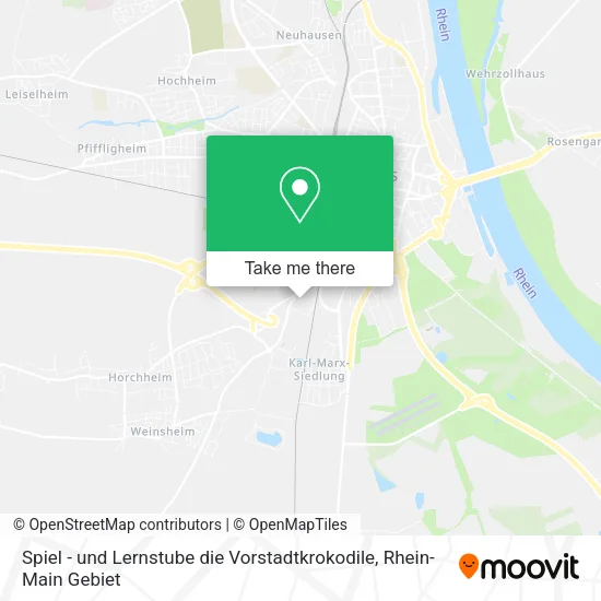 Карта Spiel - und Lernstube die Vorstadtkrokodile