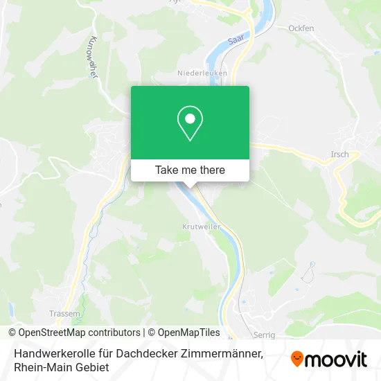 Карта Handwerkerolle für Dachdecker Zimmermänner