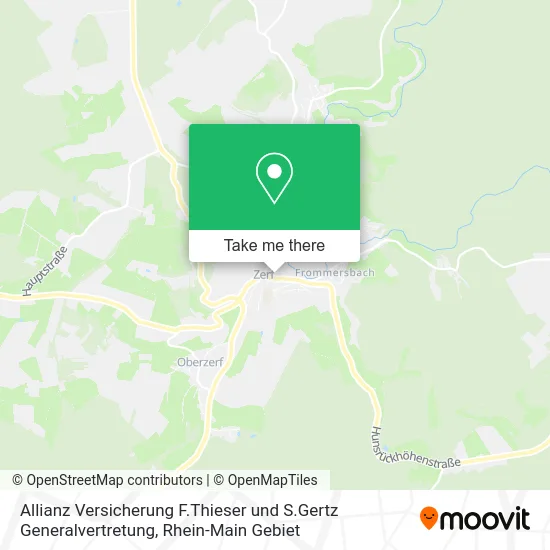 Карта Allianz Versicherung F.Thieser und S.Gertz Generalvertretung