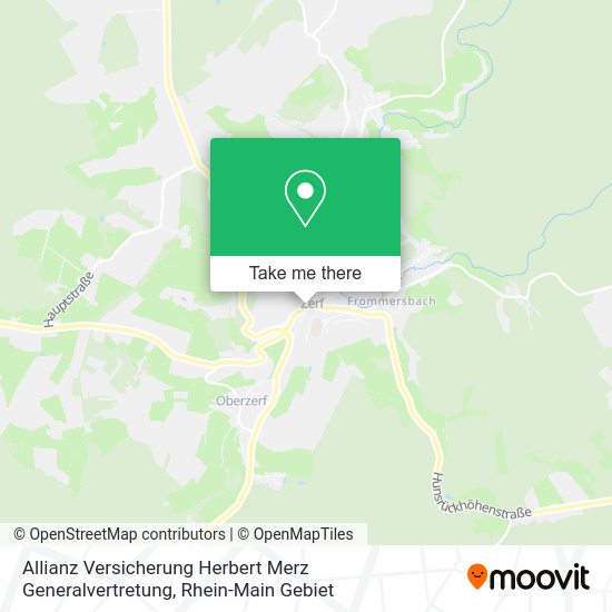 Карта Allianz Versicherung Herbert Merz Generalvertretung