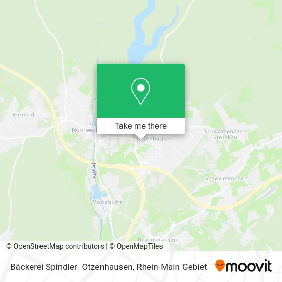 Карта Bäckerei Spindler- Otzenhausen