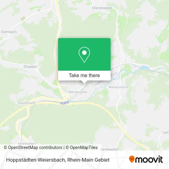 Карта Hoppstädten-Weiersbach