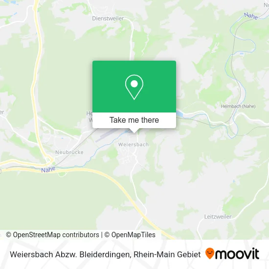 Карта Weiersbach Abzw. Bleiderdingen