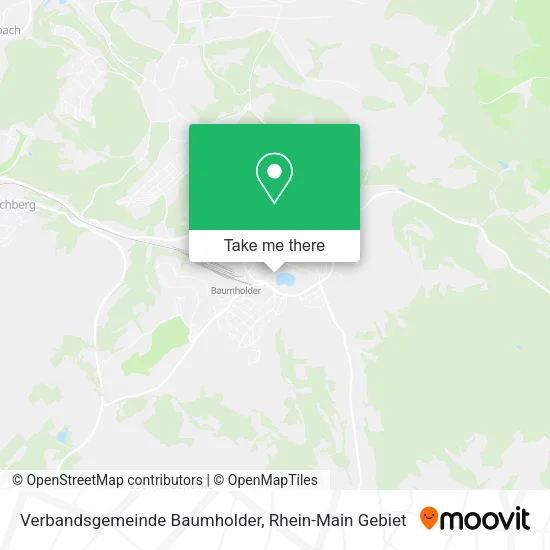 Карта Verbandsgemeinde Baumholder