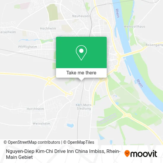 Карта Nguyen-Diep Kim-Chi Drive Inn China Imbiss