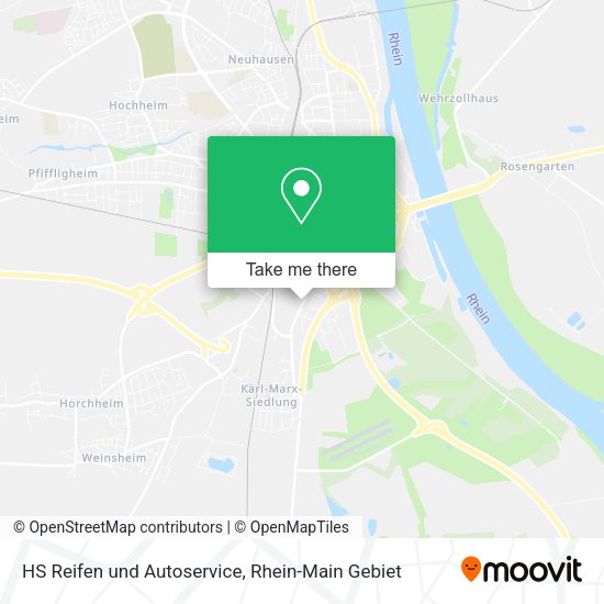 Карта HS Reifen und Autoservice