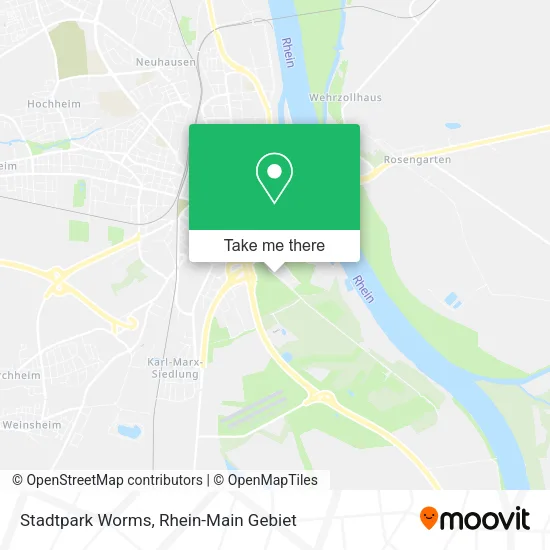 Карта Stadtpark Worms