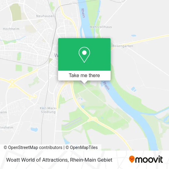 Карта Woatt World of Attractions