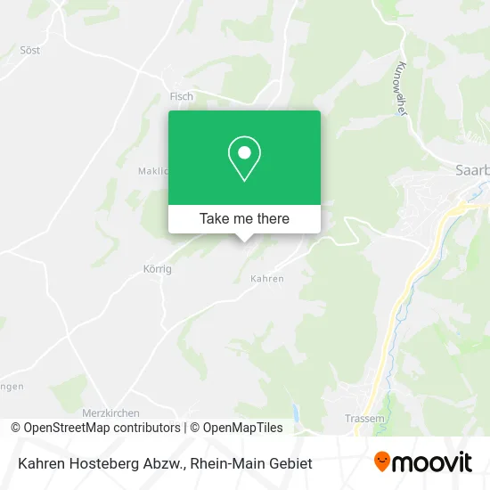 Карта Kahren Hosteberg Abzw.