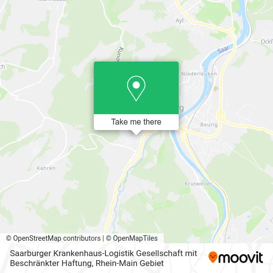 Карта Saarburger Krankenhaus-Logistik Gesellschaft mit Beschränkter Haftung