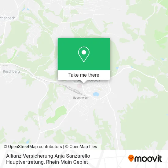 Карта Allianz Versicherung Anja Sanzarello Hauptvertretung